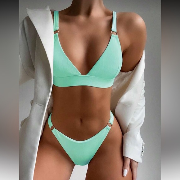 SHEIN Mint Green Bikini Set - Picture 1 of 6